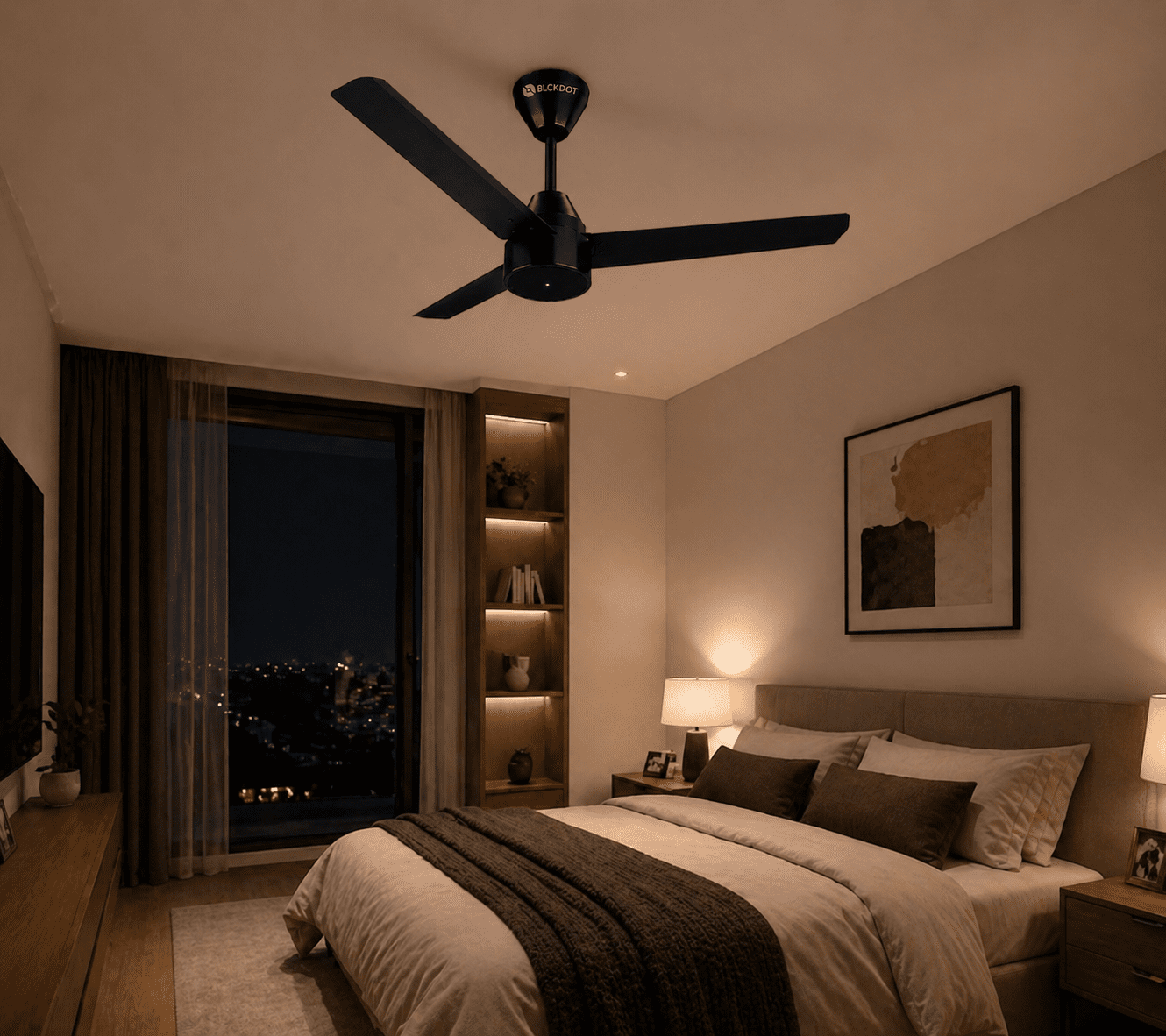 GENZEE Fan in Bedroom