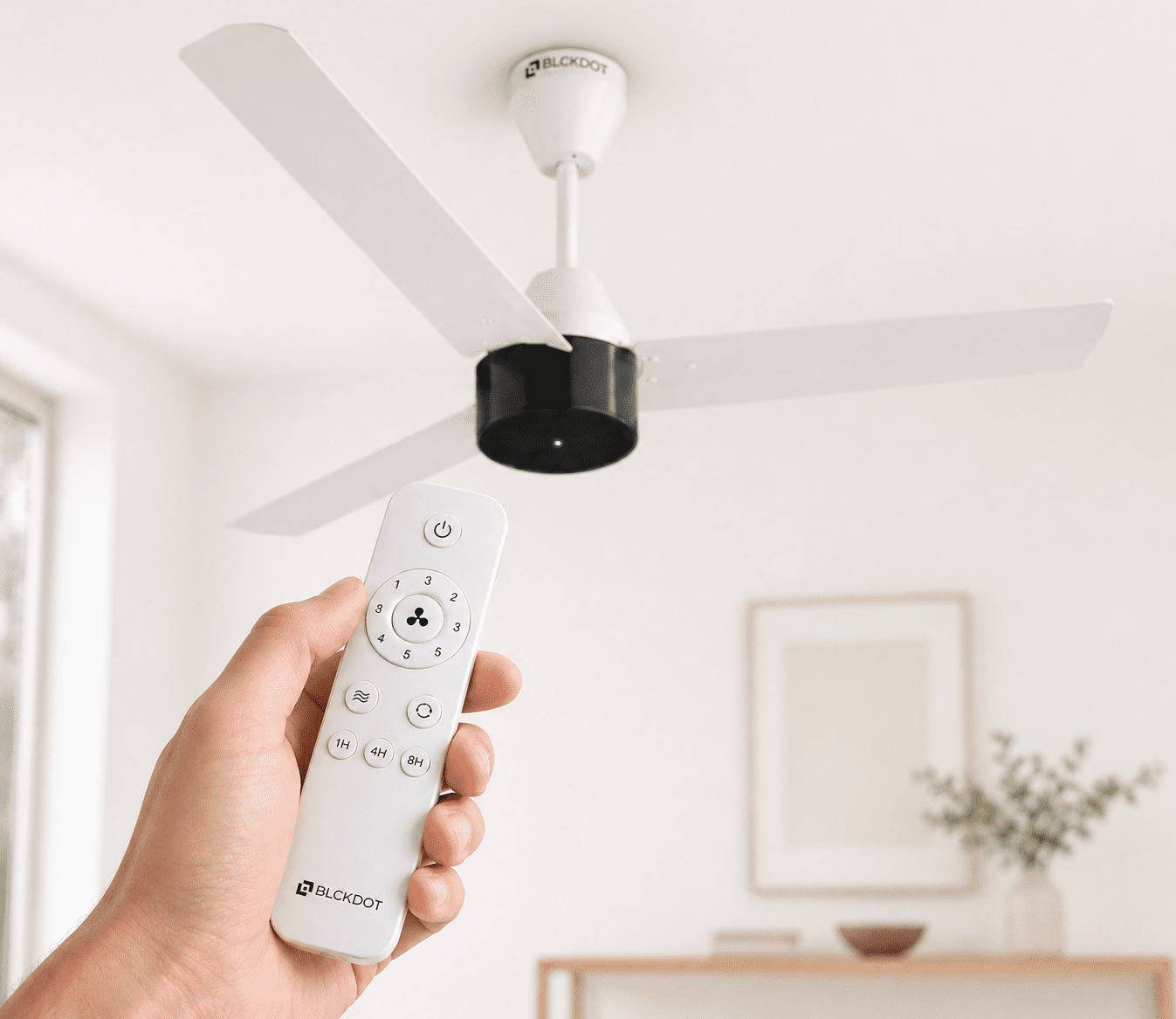 GENZEE White Fan in Bedroom